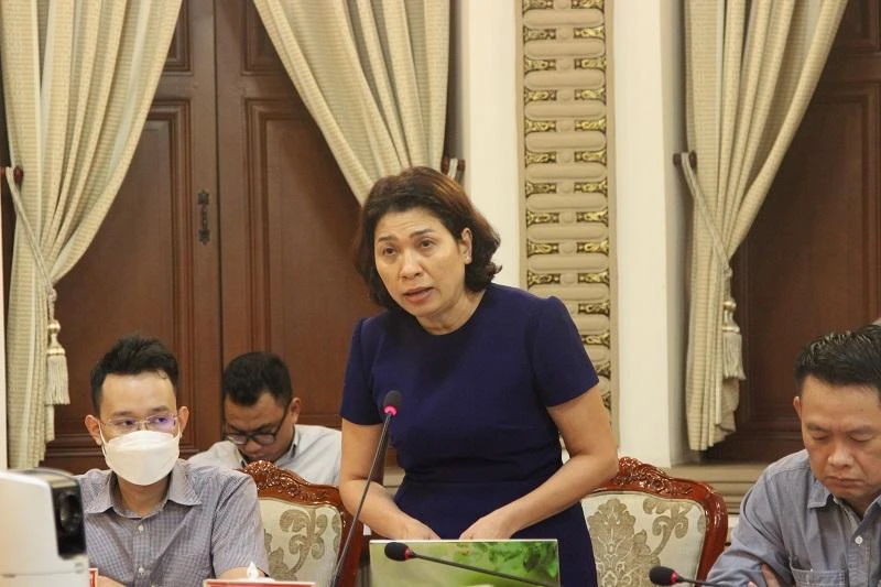 Giám đốc Sở Kế hoạch- Đầu tư TP.HCM Lê Thị Huỳnh Mai cho biết, trong dự thảo nghị quyết mới cũng đã xây dựng cơ chế phân cấp, phân quyền, ủy quyền và tổ chức bộ máy TP Thủ Đức. Ảnh: THANH TUYỀN