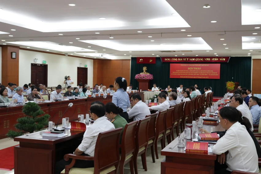 Toàn cảnh hội thảo. Ảnh: THANH TUYỀN Toàn cảnh hội thảo. Ảnh: THANH TUYỀN