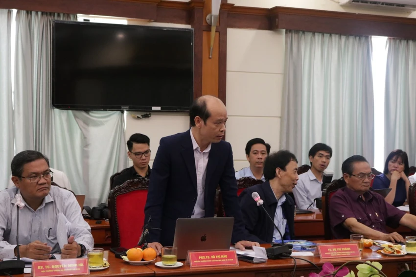 PGS.TS Võ Trí Hảo nêu ý kiến tại tọa đàm. Ảnh: THANH TUYỀN PGS.TS Võ Trí Hảo nêu ý kiến tại tọa đàm. Ảnh: THANH TUYỀN