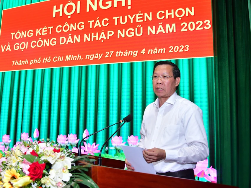 Chủ tịch UBND TP.HCM: Quân nhân xuất ngũ là nguồn nhân lực cho hệ thống chính trị ảnh 1 Chủ tịch UBND TP.HCM: Quân nhân xuất ngũ là nguồn nhân lực cho hệ thống chính trị ảnh 1
