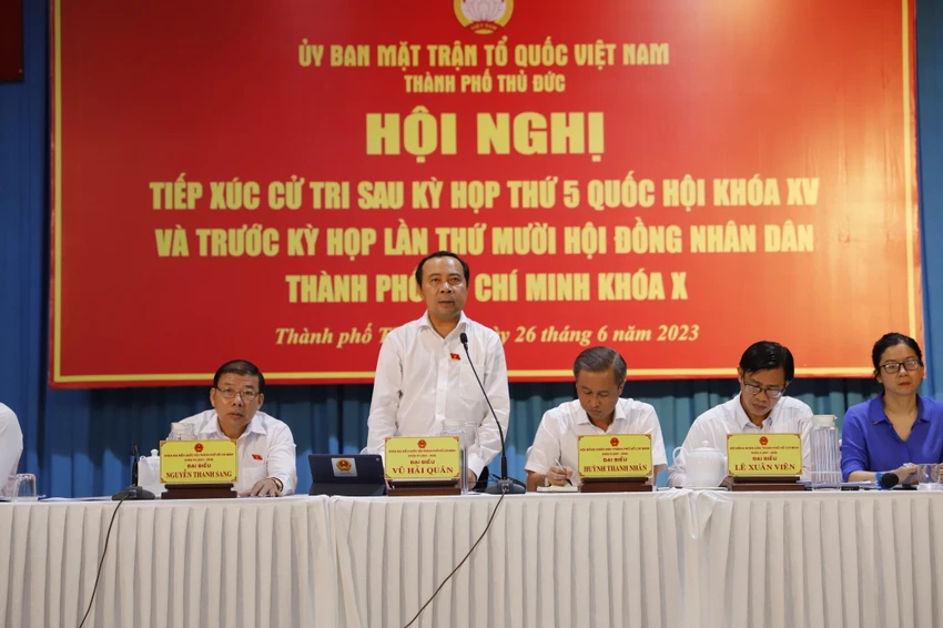 Cử tri TP Thủ Đức mong chính quyền sớm bắt tay thực hiện Nghị quyết mới ảnh 4