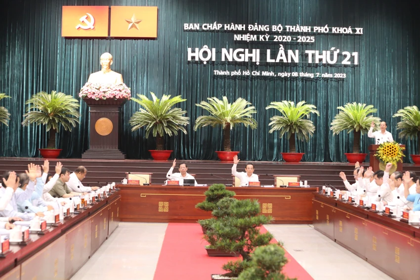 TP.HCM thảo luận về dự thảo Chỉ thị của Thành uỷ về việc thực hiện Nghị quyết 98 ảnh 1 TP.HCM thảo luận về dự thảo Chỉ thị của Thành uỷ về việc thực hiện Nghị quyết 98 ảnh 1