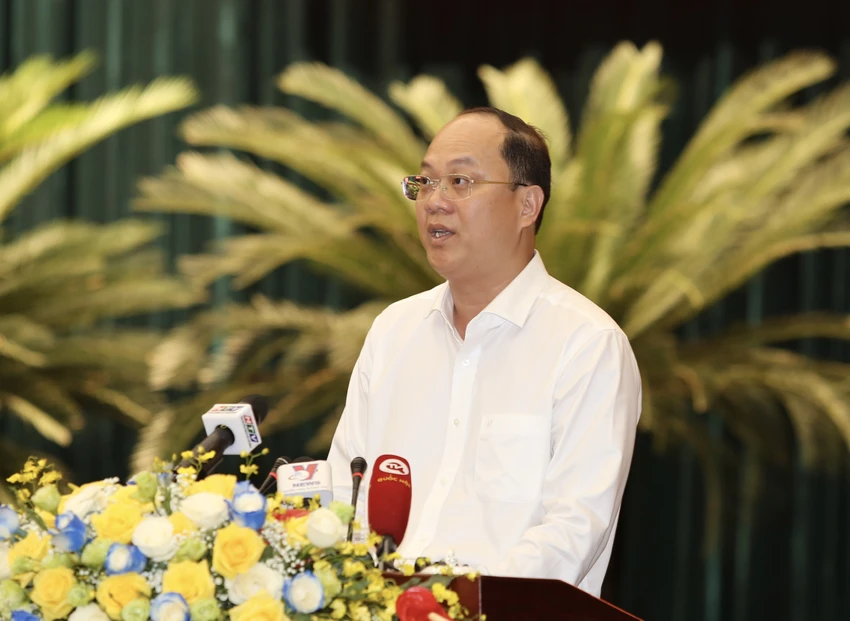Phó Bí thư Thành uỷ TP.HCM Nguyễn Hồ Hải triển khai Chỉ thị 27 của Ban Thường vụ Thành uỷ TP.HCM về việc thực hiện Nghị quyết 98. Ảnh: HOÀNG GIANG Phó Bí thư Thành uỷ TP.HCM Nguyễn Hồ Hải triển khai Chỉ thị 27 của Ban Thường vụ Thành uỷ TP.HCM về việc thực hiện Nghị quyết 98. Ảnh: HOÀNG GIANG