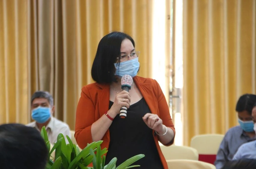 Bà Nguyễn Thị Mỹ Dung cho biết hiện nay vẫn còn nhiều doanh nghiệp trốn đóng, nợ đọng bảo BHXH, BHYT. Ảnh: THẢO PHƯƠNG Bà Nguyễn Thị Mỹ Dung cho biết hiện nay vẫn còn nhiều doanh nghiệp trốn đóng, nợ đọng bảo BHXH, BHYT. Ảnh: THẢO PHƯƠNG