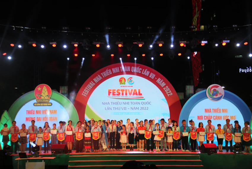 Lễ khai mạc Festival Nhà Thiếu nhi toàn quốc lần thứ VII. Ảnh: THẢO PHƯƠNG Lễ khai mạc Festival Nhà Thiếu nhi toàn quốc lần thứ VII. Ảnh: THẢO PHƯƠNG