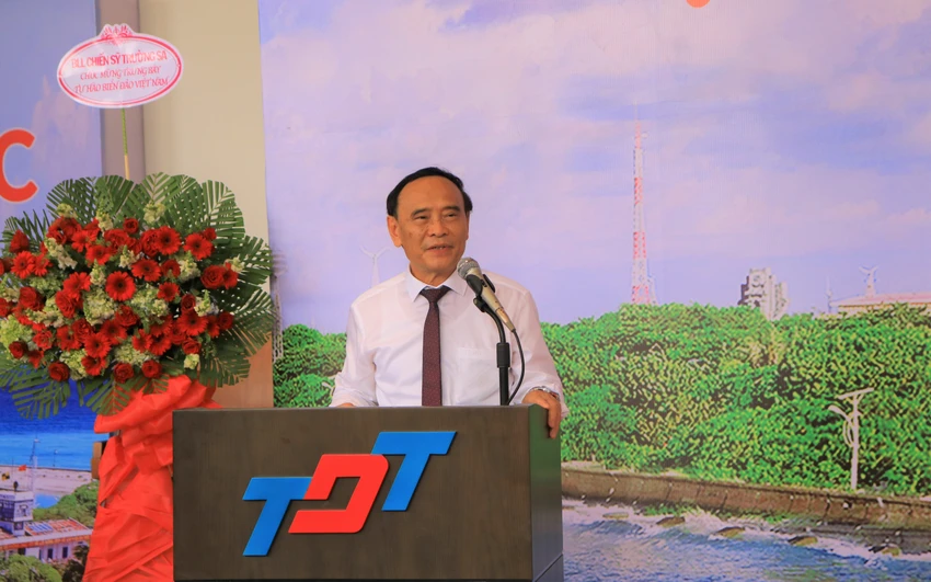 Ông Nguyễn Văn Quyền, Chủ tịch Hội Luật gia Việt Nam phát biểu khai mạc. Ảnh VÕ THƠ