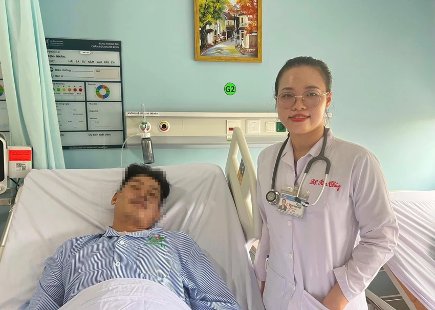 Bệnh nhân được xuất viện sau 5 ngày điều trị. Ảnh: BVCC Bệnh nhân được xuất viện sau 5 ngày điều trị. Ảnh: BVCC