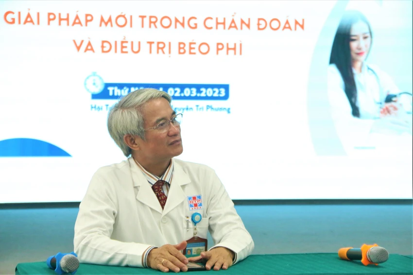 BS chuyên khoa 2 Võ Đức Chiến tại hội thảo. Ảnh: THẢO PHƯƠNG BS chuyên khoa 2 Võ Đức Chiến tại hội thảo. Ảnh: THẢO PHƯƠNG