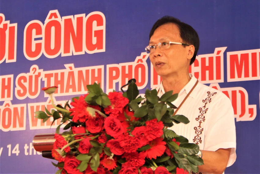 Ông Hoàng Anh Tuấn, Giám đốc Bảo tàng Lịch sử TP.HCM, phát biểu. Ảnh: THẢO PHƯƠNG Ông Hoàng Anh Tuấn, Giám đốc Bảo tàng Lịch sử TP.HCM, phát biểu. Ảnh: THẢO PHƯƠNG