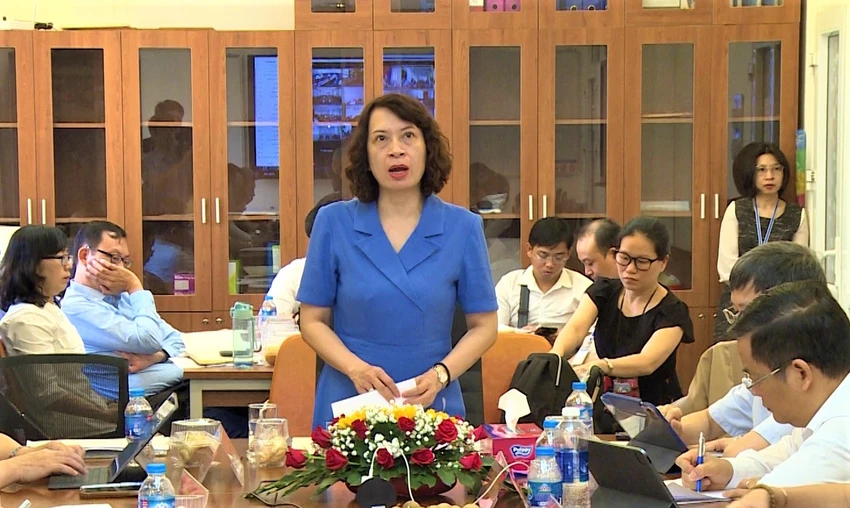 Thứ trưởng Bộ Y tế Nguyễn Thị Liên Hương cho biết Việt Nam sắp có vaccine phòng bệnh tay chân miệng. Ảnh: V.E Thứ trưởng Bộ Y tế Nguyễn Thị Liên Hương cho biết Việt Nam sắp có vaccine phòng bệnh tay chân miệng. Ảnh: V.E