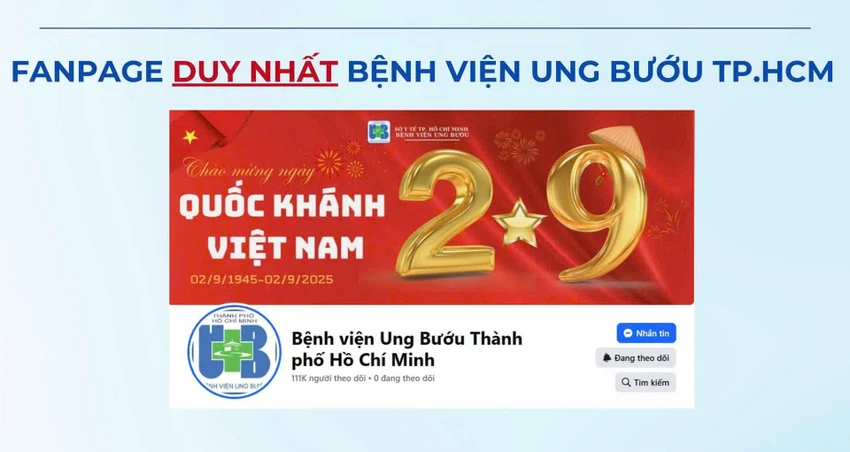 Fanpage Bệnh viện Ung bướu