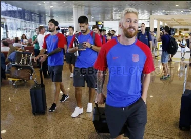 Messi với kiểu tóc mới 