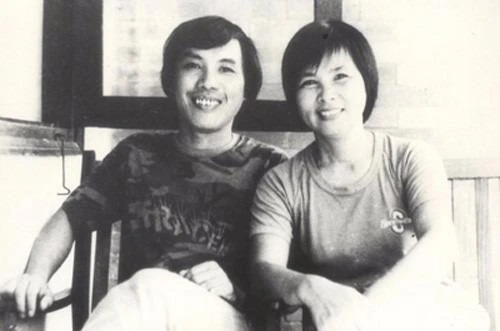Nhà thơ Xuân Quỳnh và nhà viết kịch Lưu Quang Vũ.