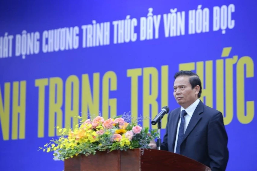 Ông Lê Doãn Hợp, Nguyên Bộ trưởng Bộ TT&TT phát biểu tại sự kiện. Ảnh: VT Ông Lê Doãn Hợp, Nguyên Bộ trưởng Bộ TT&TT phát biểu tại sự kiện. Ảnh: VT