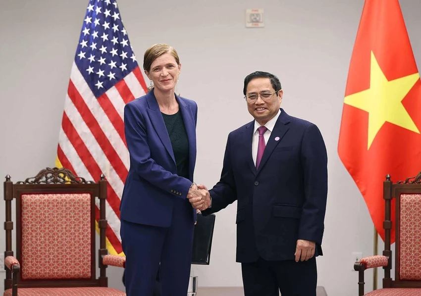 Thủ tướng Phạm Minh Chính tiếp bà Samatha Power, Giám đốc Cơ quan phát triển quốc tế Mỹ USAID. Ảnh: TTXVN Thủ tướng Phạm Minh Chính tiếp bà Samatha Power, Giám đốc Cơ quan phát triển quốc tế Mỹ USAID. Ảnh: TTXVN