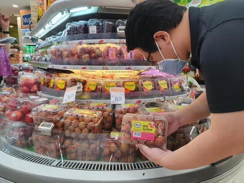 Vải thiều Việt Nam tại thị trường Nhật Bản. Ảnh: BCT