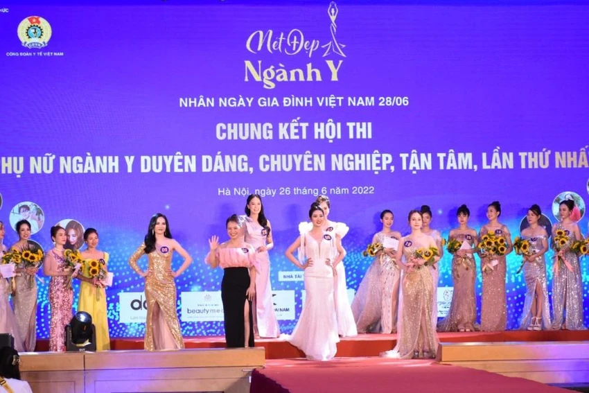 Các thí sinh tham dự Hội thi. Ảnh: TV