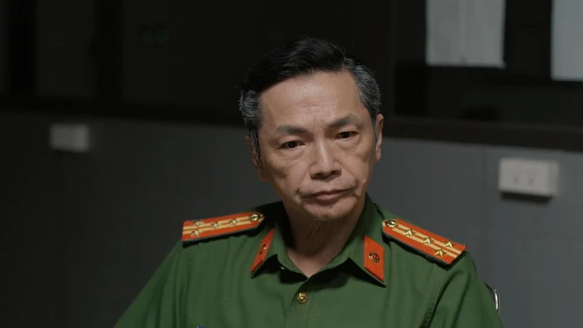 NSND Trung Anh vào vai Đại tá, Trưởng phòng điều tra C03. Ảnh: VTV