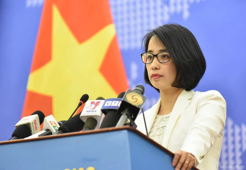 Phó phát ngôn Bộ Ngoại giao Phạm Thu Hằng. Ảnh: VT Phó phát ngôn Bộ Ngoại giao Phạm Thu Hằng. Ảnh: VT