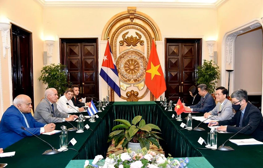 Phiên Tham khảo chính trị lần thứ VII giữa hai Bộ Ngoại giao. Ảnh: TG&VN Phiên Tham khảo chính trị lần thứ VII giữa hai Bộ Ngoại giao. Ảnh: TG&VN