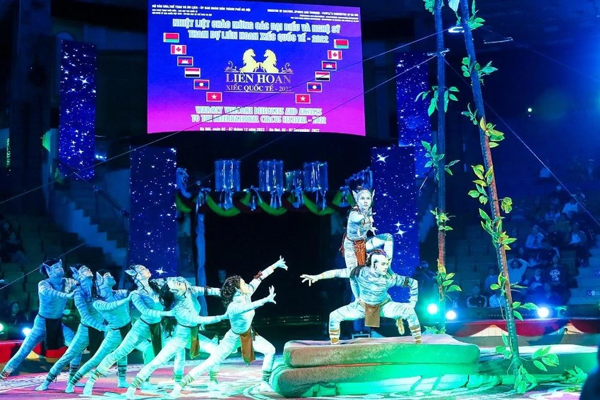 Tiết mục trình diễn tại Liên hoan. Ảnh: VT