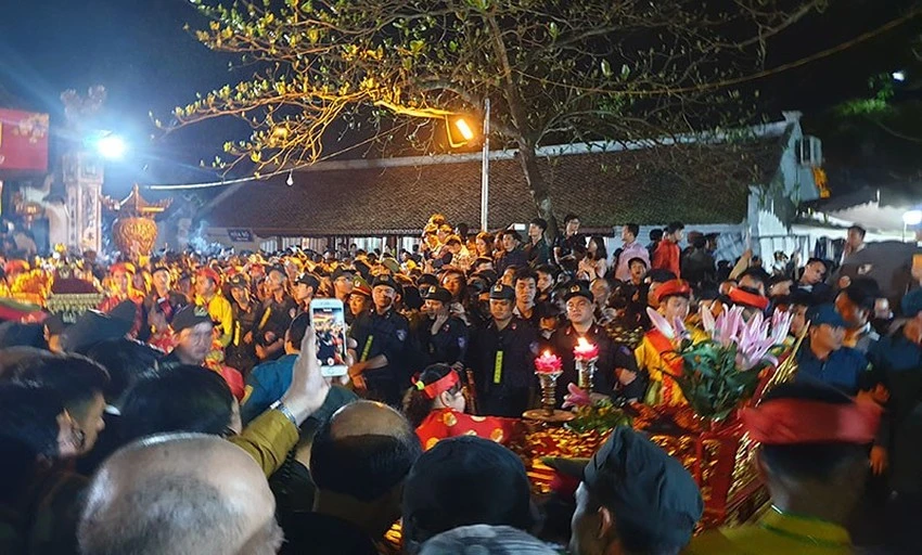Lễ Khai Ấn đền Trần cách đây 3 năm. Ảnh: Đ. Trung