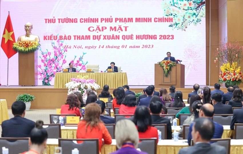 Tham dự cuộc gặp với Thủ tướng Chính phủ có 128 đại biểu kiều bào đại diện cho cộng đồng người Việt về từ khắp nơi trên thế giới. Ảnh: VGP. Tham dự cuộc gặp với Thủ tướng Chính phủ có 128 đại biểu kiều bào đại diện cho cộng đồng người Việt về từ khắp nơi trên thế giới. Ảnh: VGP.