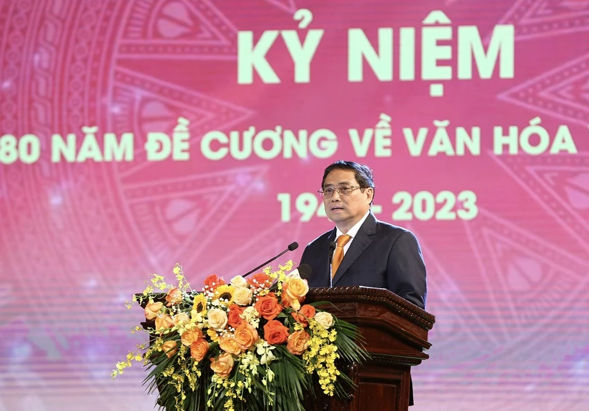 Thủ tướng Phạm Minh Chính phát biểu tại chương trình. Ảnh: TRẦN HUẤN Thủ tướng Phạm Minh Chính phát biểu tại chương trình. Ảnh: TRẦN HUẤN