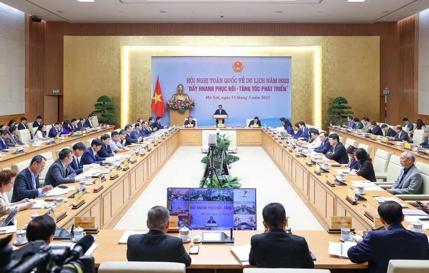 Thủ tướng phát biểu kết luận hội nghị. Ảnh: VT. Thủ tướng phát biểu kết luận hội nghị. Ảnh: VT.