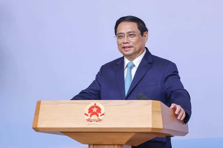 Thủ tướng Phạm Minh Chính phát biểu tại hội nghị. Ảnh: VGP. Thủ tướng Phạm Minh Chính phát biểu tại hội nghị. Ảnh: VGP.
