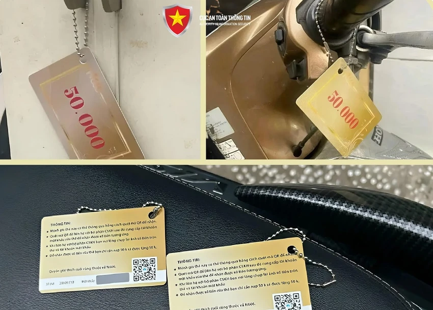 mã QR trên xe
