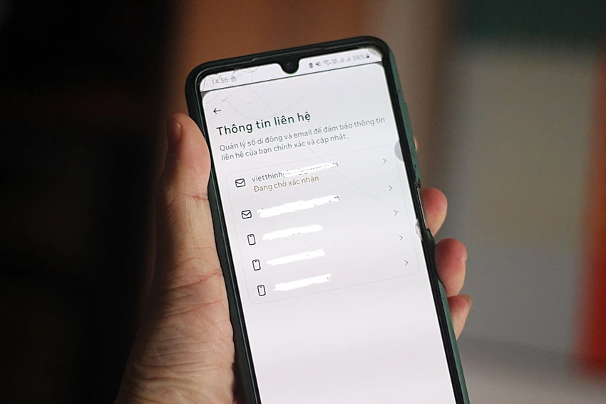 xác thực tài khoản