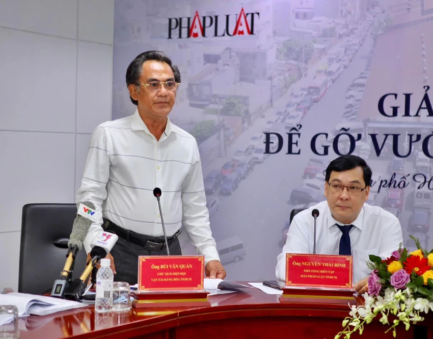 Ông Bùi Văn Quản, Chủ tịch Hiệp hội Vận tải hàng hoá TP.HCM Ông Bùi Văn Quản, Chủ tịch Hiệp hội Vận tải hàng hoá TP.HCM