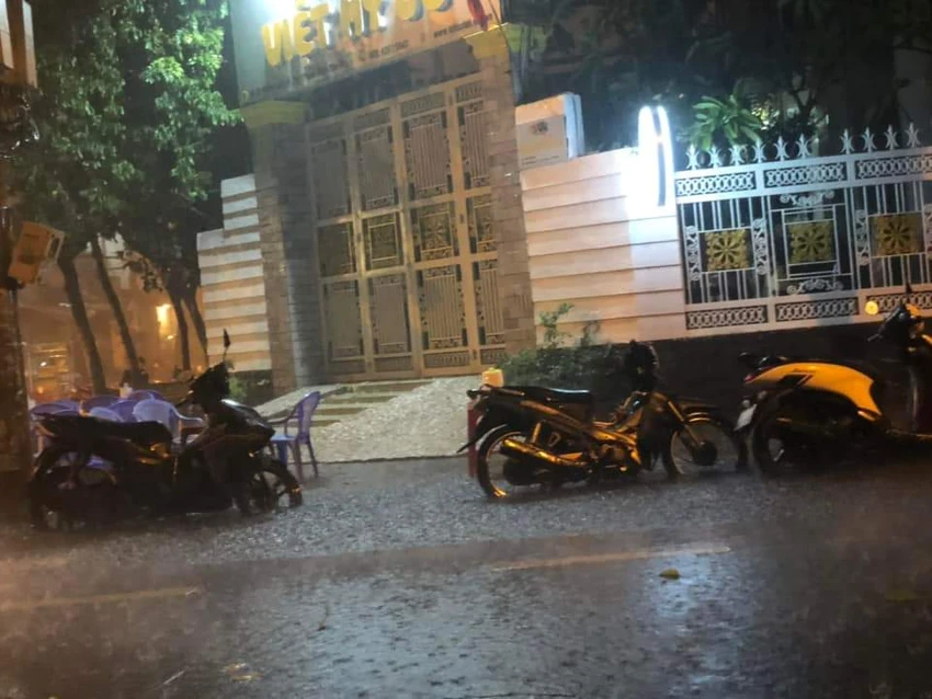 Mưa lớn ở quận Tân Phú