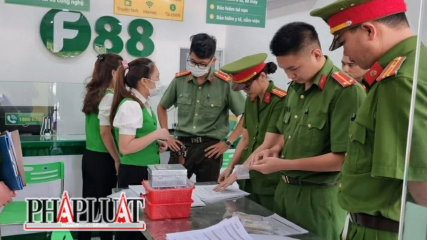 8 tổ công tác kiểm tra 13 chi nhánh, điểm giao dịch của F88 ở Lâm Đồng. Ảnh: CACC 8 tổ công tác kiểm tra 13 chi nhánh, điểm giao dịch của F88 ở Lâm Đồng