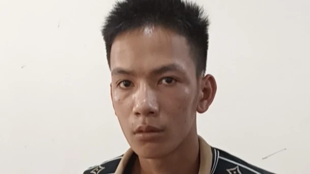 Nguyễn Văn Vinh tại cơ quan công an. Ảnh: CACC Nguyễn Văn Vinh tại cơ quan công an