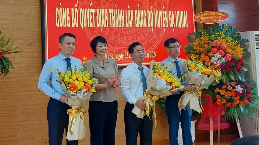 Ông Nguyễn Quý Mỵ làm Bí thư Huyện uỷ Đạ Huoai mới