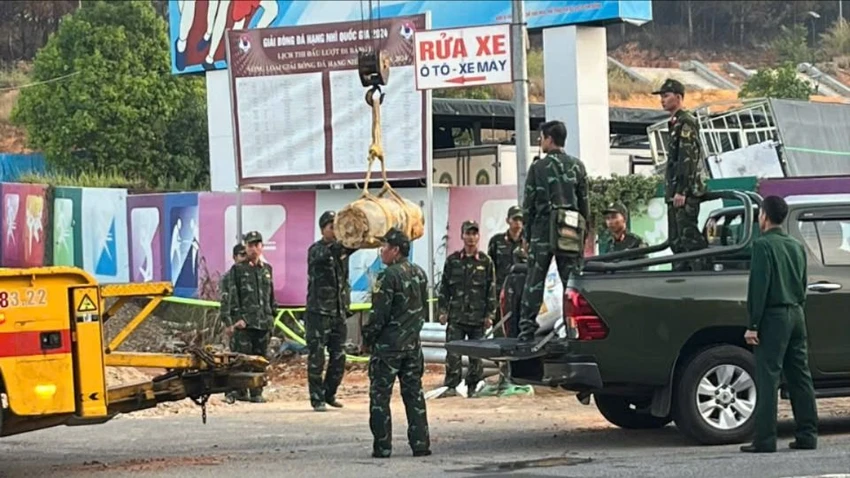 Đã di dời quả bom ở TP Đà Lạt đến vị trí an toàn