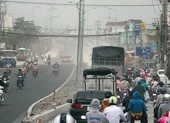 Dân than trời vì dự án nâng cấp đường gây bụi mù mịt