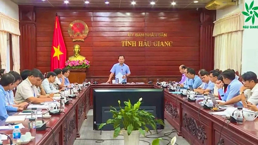 Quang cảnh buổi làm việc. Ảnh: An Nhiên/UBND tỉnh Hậu Giang Quang cảnh buổi làm việc. Ảnh: An Nhiên/UBND tỉnh Hậu Giang