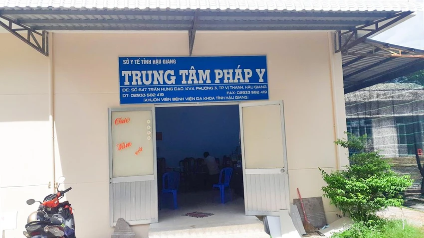 Trung tâm Pháp y tỉnh Hậu Giang, nơi ông Ni từng giữ chức Giám đốc. Ảnh: BT