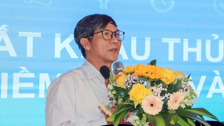 Ông Trương Đình Hòe, Tổng Thư ký VASEP, đánh giá thủy sản Việt Nam có nhiều tiềm năng, còn nhiều dư địa. Ảnh: CHÂU ANH