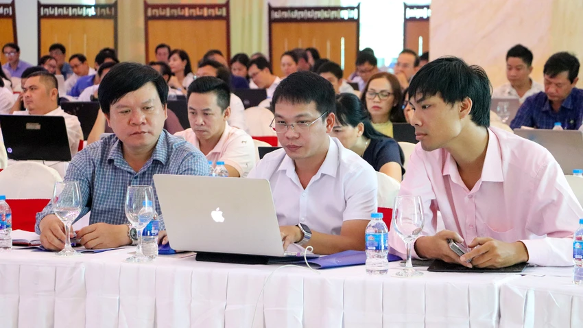 Có khoảng 150 đại biểu đại diện 84 cơ quan báo chí khu vực phía Nam tham dự lớp tập huấn. Ảnh: CHÂU ANH