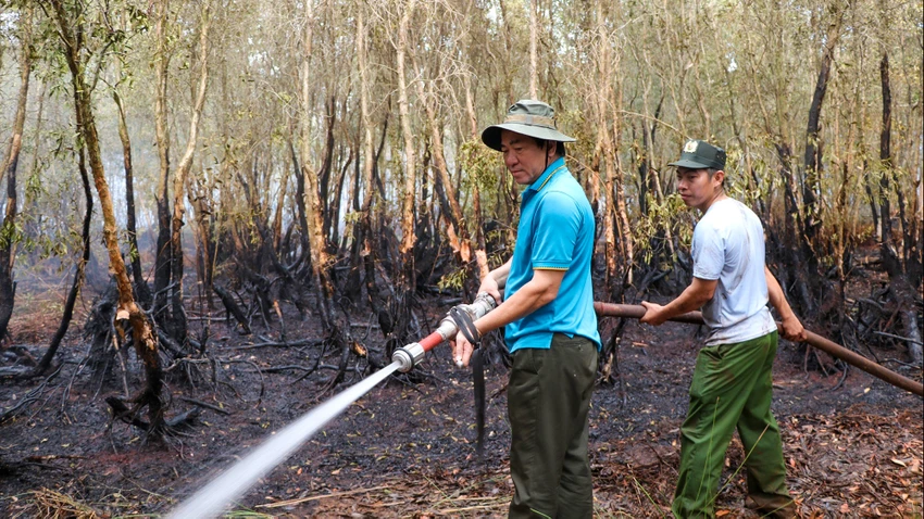 Kiên Giang: Vụ cháy ở Giang Thành xảy ra trên 371 ha rừng phòng hộ