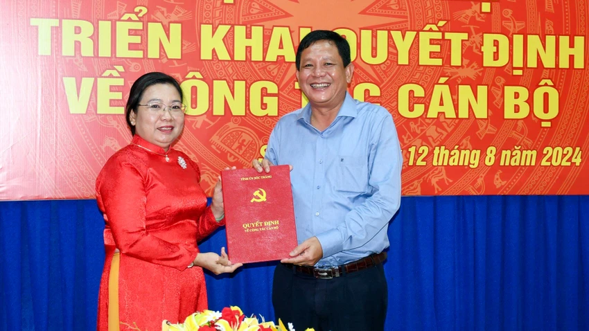 Ban Thường vụ Tỉnh ủy Sóc Trăng điều động nhiều cán bộ