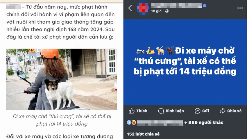 Một website và một Fanpae đưa thông tin chưa chính xác liên quan Nghị định 168/2024