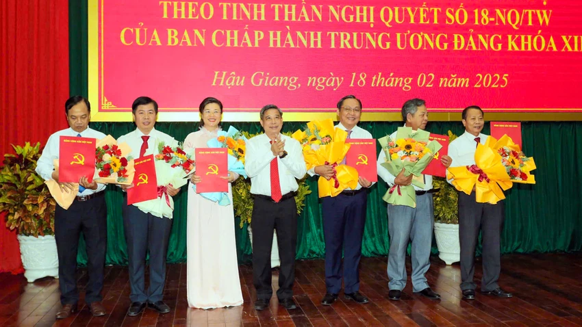 Tỉnh ủy Hậu Giang triển khai quyết định về tổ chức bộ máy, cán bộ