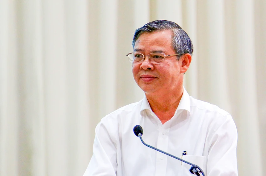 Ông Trương Cảnh Tuyên, Chủ tịch UBND TP Cần Thơ phát biểu tại Hội nghị. Ảnh: DUY KHƯƠNG truong-canh-tuye-chu-tich-ubnd-to-can-tho.jpg