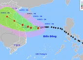 Từ tối nay bão Conson gây gió mạnh, mưa to ven biển Quảng Trị - Quảng Ngãi 