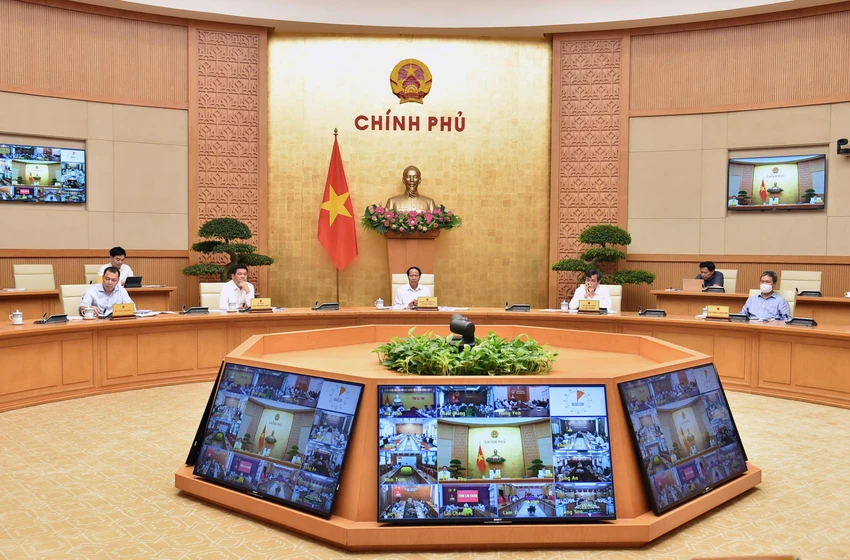 Quang cảnh cuộc họp. Ảnh: VGP Quang cảnh cuộc họp. Ảnh: VGP